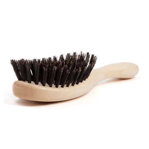 100% Pure Calcutta Wild Boar Bristle Hair Brush, Calcutta Max for Thick or Long Hair, Gentle, Extra Stiff Natural Bristles, Light Maple Wood Handle, Made in Europe