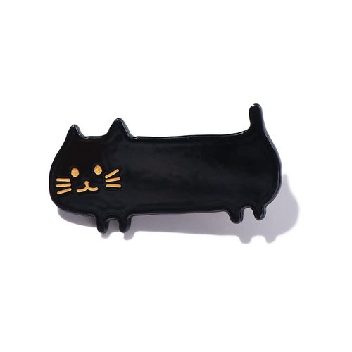 Black Romantic Cute Cartoon Cat Barrettes Hair Clip, Sweet Women Hair Clips Classic Animal Barrettes Hairpins Hair Accessories Clips