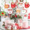 20Pcs Christmas Gingerbread Mug Theme Party Hanging Swirls, Christmas Snowman Elk Santa Coffee Mug Ceiling Hanging Streamers Decorations for Christmas Birthday Party Supplies Baby Shower Decor
