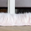 Super Area Rugs Ultra Soft & Fluffy Faux Sheepskin Rug, Light Pink 2 x 3 Feet Carpet for Bedroom Living Room