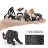 Fantarea Wild Life Jungle Animal Model Playsets 10 PCS Mini Monkey Figurines Proboscis Monkeys Japanese Macaques Marmosets Gibbons Lemurs Action Figure Toy for Child Kids Decor Gift