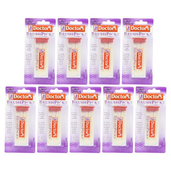 The Doctor's BrushPicks Interdental Toothpicks 120 Count (Pack of 9)