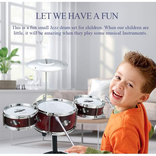 Chilartalent Kids Drum Set Plastic Toy Drum Set for Kids 1 - 5 Years Old Boys Girls Musical Instruments Playing Beats Toys Ideal Gift Toy for Toddlers