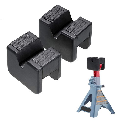 Skelang 2-Packs Jack Pad Adapter Rubber Slotted Universal for Jack Stand, Frame Rail Jack Pinch Welds Protector