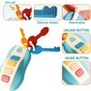 Tinabless Baby Car Keys Teether Toddlers Sensory Learning Toy with Music - Musical Baby Toys for Travel - Birthday Gifts for Baby Age 6+ Months(Blue)