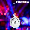 Mirror Disco Balls Set - Silver Disco Party Decoration Bright Reflective Mirror Christmas Balls Easy to Hang Suitable for Christmas, Wedding, Family Party Decoration (16)