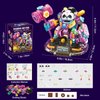 HOGOKIDS Panda Building Blocks Set, 618 pcs Luminous Animals Mini Panda Building Bricks Kit, Cute Animal Figures Toy for Adults and Kids, Party Favor Birthday Gifts for Boys Girls Aged 6+