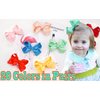 CÉLLOT 30 Pieces 6 Inch Hair Bows for Girls Clips Grosgrain Ribbon Boutique Hair Bow Alligator Clips For Girls Teens Toddlers Kids