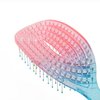 CANDYBRUSH Curved Vented Hair Brush Wet Detangling for Blow Drying Colorful for Straight Fine Hair for Women Round Detangler Soft Bristles Medium Pink-Blue Gradient