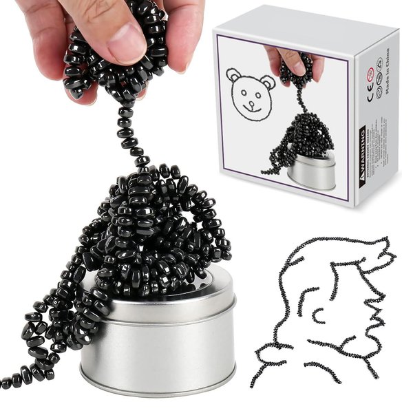 550pcs Magnet Balls, Fidget Toys Adults ，Ferrite Magnetic Putty Sensory Toys， Desk Fidgets Toys for Office Stress/Anxiety Relief (550 PCS)