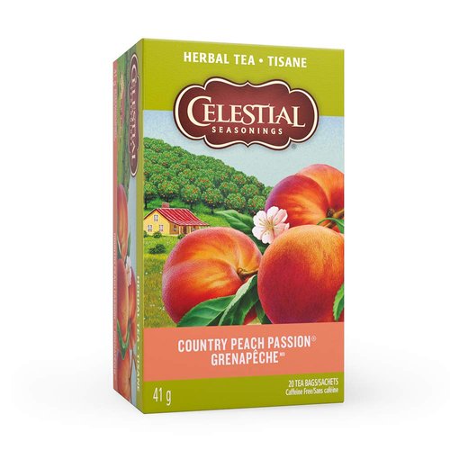 Celestial Seasonings Herbal Tea, Country Peach Passion, 20 Count