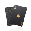 HARPIMER Playing Cards Professional Poker Cards, Black Diamond Waterproof Plastic Standard Playing Card Decks Designer Novelty (1 Deck of Cards)