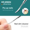 MR.GREEN Multi-Function Nail Care Tools Cuticle Pusher Nail Dirt Cleaner Double Headed Design Pry Up Nails Cuticle Trimmer (Mr-2158)
