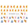 Winnie The Pooh Water Nail Art Transfers Stickers Decals - Set of 41 - A1271