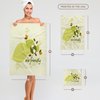 3dRose Eco-Friendly Leaf Earth Day Environmental Vector Design - Towels (twl-104520-2)