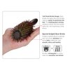 PERFEHAIR Round Boar & Nylon Bristle Hair Brush - 1.9 Inch, Small Styling Smooth, Shine Hairbrush for Blow Drying, Curling Men's and Women's Short, Medium, Thin, Fine Hair, Natural Wooden Handle