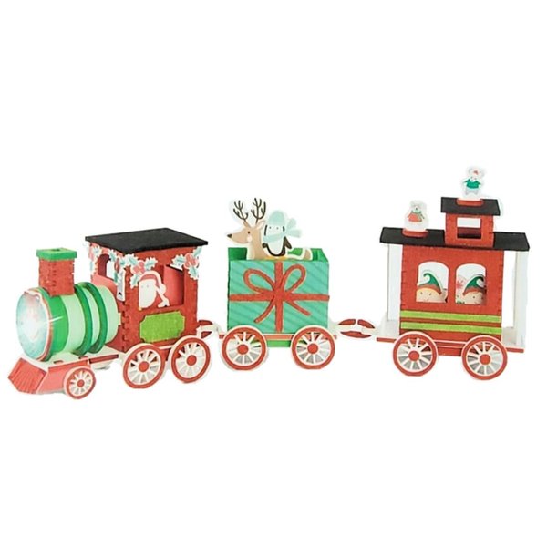 Christmas Train Foam Craft Kit, Christmas, Holidays, Makes 1 Centerpiece Decoration Lights Up