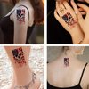 Dopetattoo 6 Sheets Temporary Tattoos for Men Adults Skull on American Flag Usa July 4th for Men Fake tattoos for Women Neck Arm Chest Face