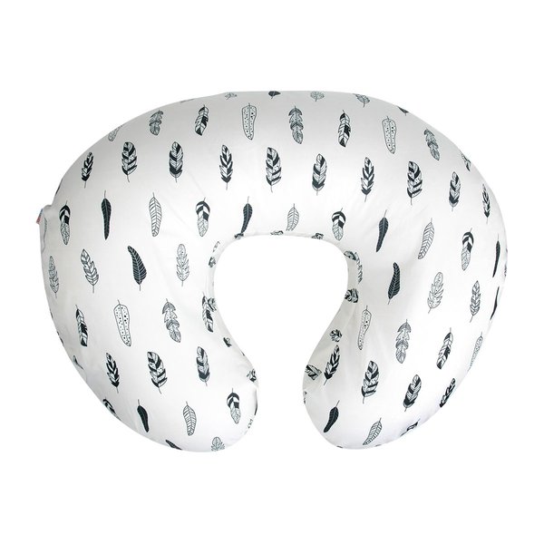 ALVABABY Nursing Pillow Cover Slipcover,100% Organic Cotton,Soft and Comfortable,Feathers Design,Maternity Breastfeeding Newborn Infant Feeding Cushion Cover, ZT01