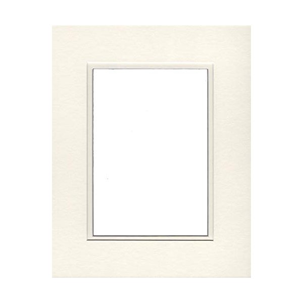 16x20 Double Acid Free White Core Picture Mats Cut for 12x16 Pictures in Cream and Cream