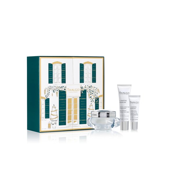 Thalgo Lumiere Marine Set - Brightening Cream 50 ml, Brightening Correcting Serum 30 ml, FREE Targeted Dark Spot Corrector 10 ml