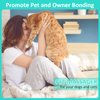 Electric Pet Massager for Dogs and Cats, Cordless Handheld Tool with 4 Massage Heads and 96 Massage Nodes, Back Scratcher for Relieving Tension, Tight Muscles, and Stiffness