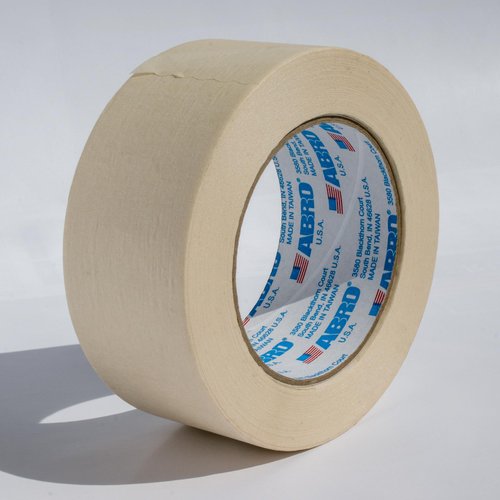 ABRO Masking Tape, 24mm x 55M, All Purpose Green Masking Tape for Temporary Labeling and Marking, Easy Tear, Clean Removal, Painters Tape for DIY and Professional Uses - Green