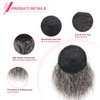 CINHOO Loose Wavy Curly Messy Bun Hair Piece for Thinning Hair Pieces for Women,Short Drawstring Ponytail Extensions for Women Synthetic Hairpieces Pony Tails Hair Extensions for Women(Gray)