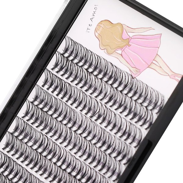 Dedila 8-22mm to Choose 20D/40D/60D/80D/100D Individual False Eyelashes Makeup Cluster Eyelashes Thickness 0.07mm D Curl Natural long Black Soft 3D Eye Lashes Extensions (20D-12mm)