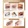 Tinted Eyebrow Gel Kit-2PCS Burgundy Thickening Brow Gel para cejas,Colored Brow Fillers Brow Glue,Long Lasting Waterproof Eyebrow Makeup,Halloween Makeup for Women with 2 Eyebrow Brushes-Set 06