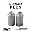 Envy Scooters Aluminum Peg Set with Axle Hardware - Silver Pair - Lightweight & Durable Pro Scooter Pegs for Stunt Scooters