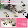 Interactive Cat Toys for Indoor Cats, Smart Cat Toy Ball Fast Rolling in Pouch, Hide and Seek Cat Toy for Indoor Bored Adult Cats, Remote Control Cat Hunting Toys, Motion Activated Chirping Cat Toy