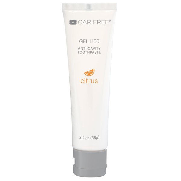 CariFree Gel 1100 (Citrus) Anti-Cavity Fluoride Toothpaste with Nano Hydroxyapatite, Citrus Flavored, Cavity Prevention & Enamel Protection, Dentist Recommended, Made in The U.S.A.