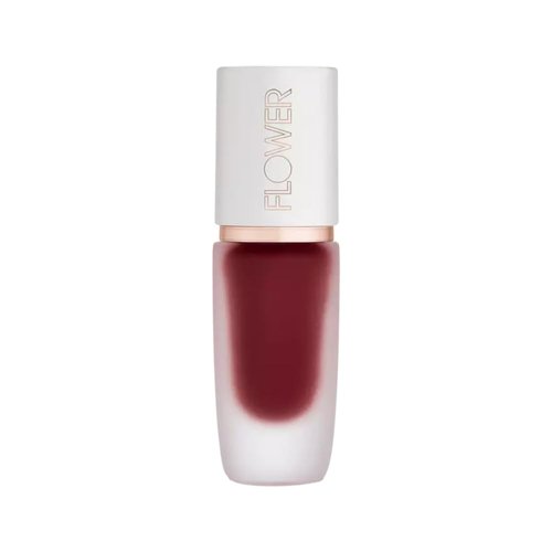 FLOWER BEAUTY By Drew Barrymore Perfect Pout Lip Color - Soft Matte Finish - Liquid Lipstick - Comfortable + Lightweight Feel (Garnet)