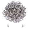 PH PandaHall 1000pcs Stainless Steel Coil Cord Ends 2.5mm Inner Diameter Mini Tube Cord Cap Tip Leather Cord Ends Caps 10mm Long Necklace Spring Fastener Crimp Clasp for Jewelry Making