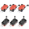 BUYGOO 6Pcs V-156-1C25 Micro Limit Switch with Hinge Roller Momentary SPDT Snap Action for Arduino CYT1046