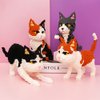 Uvini Adult Building Set, Building Blocks Cat, Micro Bricks Cat Animal Pets Building Toy Bricks Cat for Kids 10,11, 12, 13, 14, Teens or Adult, 1390 Pieces
