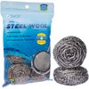 6 Pack Stainless Steel Wool Scrubber Sponge for Removing Tough Dirt, Grease, Oil or Stains from Dishes, Pots, Stovetops, Drip Pan, Cookware, Kitchenware