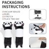 ROPELOK Panda Plush Body Throw Pillow, 27.5" Long Panda Stuffed Animal Pillow, Kawaii Soft Panda Plush Toy for Kids Children Xmas Birthday Gifts