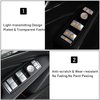 Moonlinks Inner Door Power Window Switch Button Covers Trim Sticker Replacement Compatible with Mercedes Benz A B C E G GLA CLA GLK GL ML GLE Class W204 W212 W246 W166 X166 X204 Tesla Modle X S 14 PCS