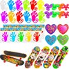 56 Pcs Pop Party Favors for Kids, Fidget Treasure Box Toys, Classroom Prizes, Pinata Filler Goody Bag Stuffers, Treasure Chest, Carnival Prize Box Toys for Boys Girls, Easter Basket Eggs Fillers