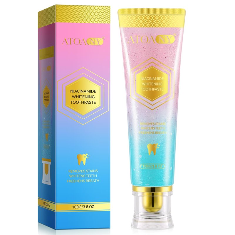 Niacinamide Whitening Toothpaste 3.8 oz, Fluoride-Free Niacinamide ...