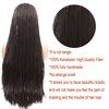 AFBeauty Knotless Box Braided Wigs for Black Women Brown Long Straight Synthetic Natural Looking Cornrow Braids Wig Lightweight Braiding Hair Realistic Hand Braided Synthetic Lace Front Wigs 26 Inch