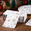 Yeaqee 200 Pcs Winter Napkins Paper Disposable Snowflake Christmas Guest Hand Towels Xmas Snowflake Bathroom Dinner Napkins for Kitchen Decorative Winter Holiday Party