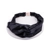SLEEP & GLOW Silk Luxury Headband 100% Mulberry 22 Momme Natural Silk Hairband Adjustable & Durable Wrap for Hair (Black)