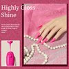 MAYCHAO 15ML Hot Pink Gel Nail Polish 1Pc Bright Pink Gel Polish Soak Off UV LED Nail Gel Polish Nail Art Starter Manicure Salon DIY at Home, 0.5 OZ