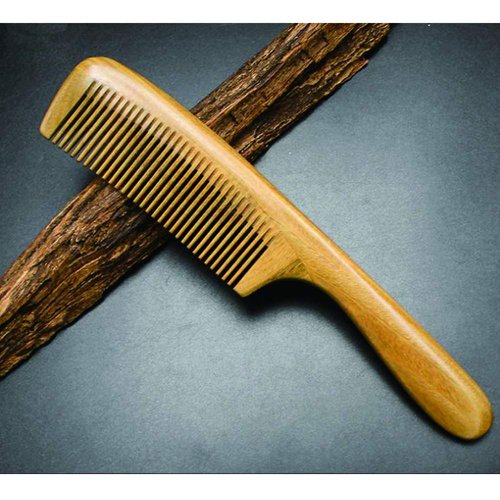 Hair Comb, Wooden Comb Tooth And Fine Tooth Wood Comb,Green Sandalwood, Women and Men Hair Combs (MR04)