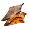 Shag Wear Small Cat Hair Claw Clip For Women and Teen Girl Brown