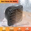 Warm Air Vent Outlet,2pcs 360 Degrees Rotatable Car Heater Duct Hose Pipe Warm Air Vent Outlet for Parking Heater Air Conditioner Steering Car Bus Boat Eberspacher, Webasto, Propex Heaters (75mm)