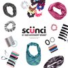 The Original Scrunchie® Luxury Velvet Gift Set Includes 4 Unique Scrunchies: Leopard, Black, Pink, Teal in Acrylic Presentation Box
